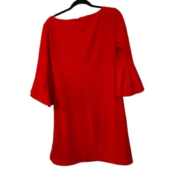 Vince Camuto Red Bell Sleeve Tunic Dress Size 14 - Picture 3 of 10